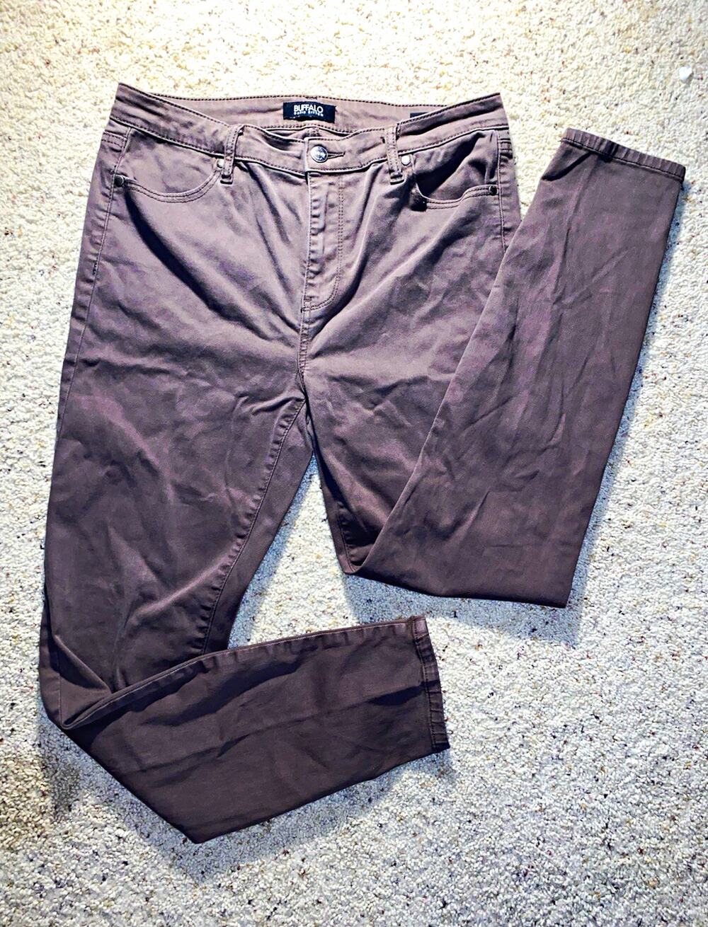 Buffalo David Bitton Hanna Jeans Womens 8 29 Brown High Rise Skinny Soft Stretch